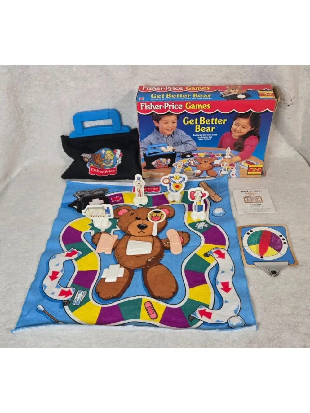 Vintage 1997 Fisher-Price Get Better Bear Game Complete Ages 3-7 Mattel